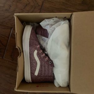 kids pink sparkly vans